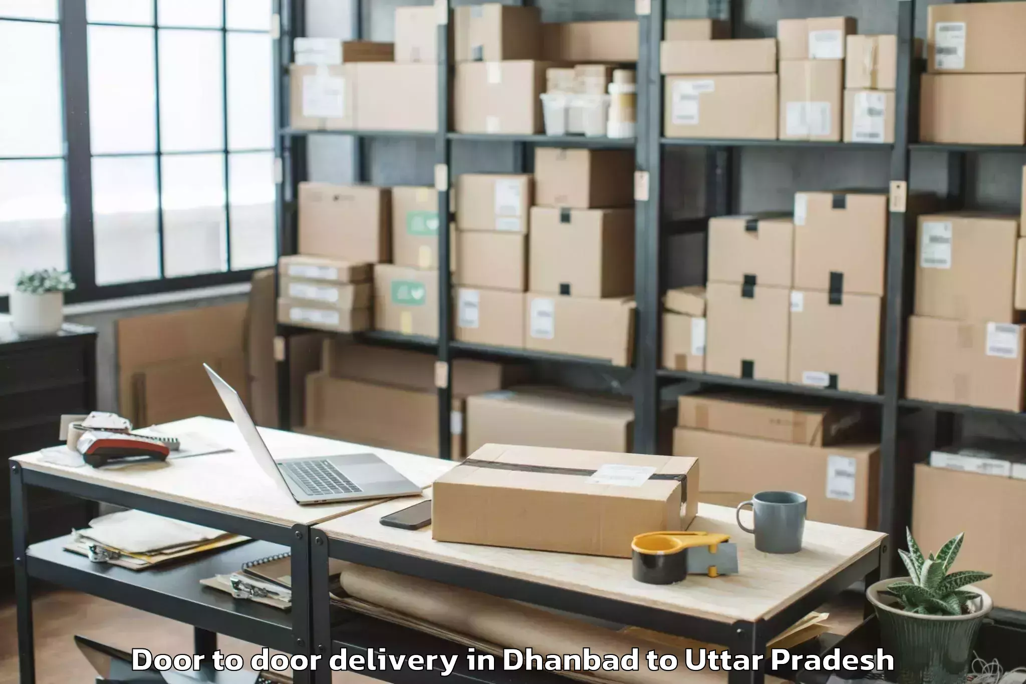 Top Dhanbad to Kaushambi Door To Door Delivery Available